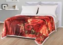 Ver imagem 1 de Cobertor Sherpa Dupla Face 2,00m X 2,30m Vermelho 400g/m²