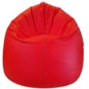 Ver imagem 1 de Puff Gota Mariju - Vermelho - Já com Enchimento - Conforto e Estilo para Sala, Quarto, Escritório, G