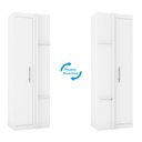 Ver imagem 5 de Guarda Roupas Casal Modulado Queen Com 9 Portas Star Branco