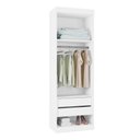 Ver imagem 3 de Guarda Roupas Casal Modulado Queen Com 9 Portas Star Branco