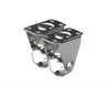 Rodízio Fixo Sofá Retratil Anti Risco Roda 35mm 4 Peças+Paraf - 2
