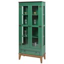 Ver imagem 1 de Cristaleira Bia 2 Portas e 1 Gavetas Cor Verde com Amêndoa 180 Cm - 59026