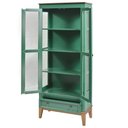 Ver imagem 2 de Cristaleira Bia 2 Portas e 1 Gavetas Cor Verde com Amêndoa 180 Cm - 59026
