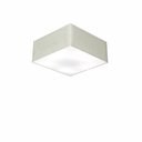 Ver imagem 1 de Plafon Quadrado Md-3000 Cupula Tecido 12/25x25cm Rustico Cinza