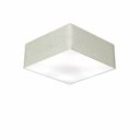 Ver imagem 1 de Plafon Quadrado Md-3050 Cupula em Tecido 12/40x40 Rustico Cinza