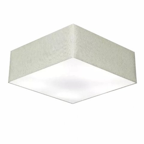Plafon Quadrado Md-3052 Cupula em Tecido 15/60x60 Rustico Cinza