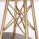 Ver imagem 2 de Mesa de Jantar Mjpi 6 Lugares Redonda MDF 150cm Off White com Base de Aco Itamoveis
