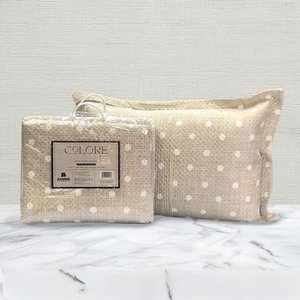 Kit Cobre Leito Colcha Casal Estampado Serena - Colore - 2,20x2,40m