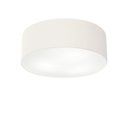 Ver imagem 1 de Plafon Cilindrico Md-3005 Cupula Tecido 40x12cm Branco