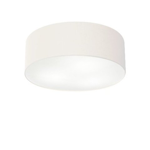 Plafon Cilindrico Md-3005 Cupula Tecido 40x12cm Branco