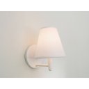 Ver imagem 1 de Arandela Cone Md-2004 Base Branca Cupula em Tecido 14/14x07cm Branco Tela