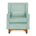 Ver imagem 3 de Poltrona Balanço Aurora Veludo Cores - DS Estofados Poltrona Aurora Acqua