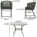Ver imagem 2 de Mesa e 6 Cadeiras de Jantar Noronha Fendi E9 Trama Original Verde