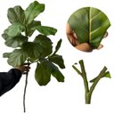Ver imagem 4 de Mini Árvore Ficus Lyrata Artificial 85cm Silicone Toque Real Planta Decorativa Premium Hiper-Realist