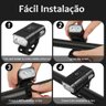 Kit Farol Lanterna Bike Bicicleta Recarregável Profissional Sinalizador Led - 5