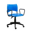 Ver imagem 1 de Cadeira de Escritório Giratória Fit em Polipropileno Azul Roal