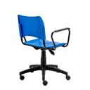 Ver imagem 4 de Cadeira de Escritório Giratória Fit em Polipropileno Azul Roal