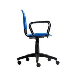 Cadeira de Escritório Giratória Fit em Polipropileno Azul Roal - 3
