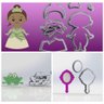 Cortador Kit Princesa Tiana Modular Tamanho 6cm - 1