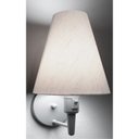 Ver imagem 1 de Arandela Cone Md-2032 Branca C/ Inter Liga e Desl Cupula Tecido Linho Bege