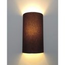 Ver imagem 1 de Arandela Meia Cana Md-2031 Cupula Tecido 30/18x16cm Cafe