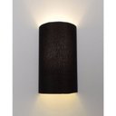 Ver imagem 1 de Arandela Meia Cana Md-2031 Cupula Tecido 30/18x16cm Preto