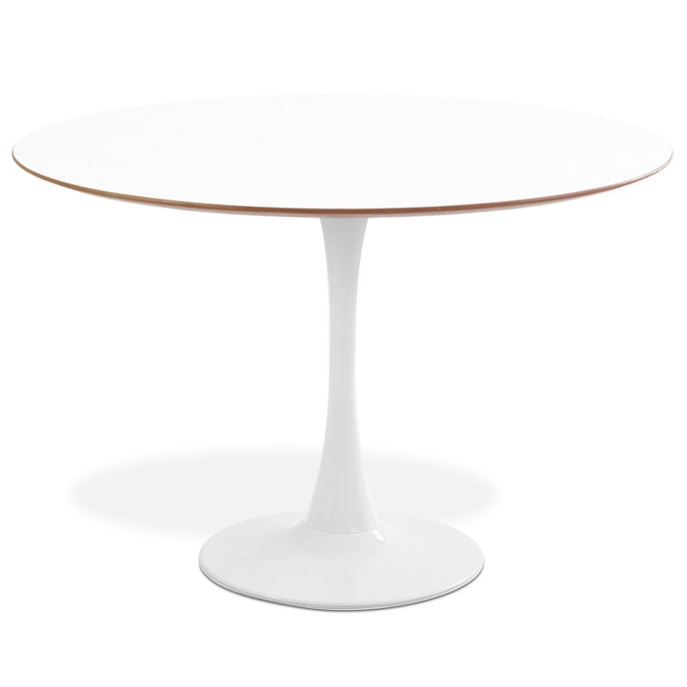 Conjunto Saarinen Basic 110cm Branca 5 Cadeiras Eames Cinza - 3