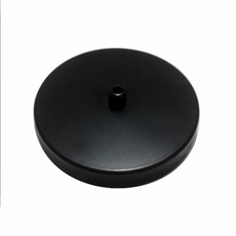 Kit/2 Canopla Lustre Pendente Cilindrica Md-1004 11x1,2mm Preto