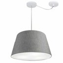 Ver imagem 1 de Lustre Pendente Cone Com Desvio Md-4279 Cupula Tec 21/30x40cm Rustico Cinza