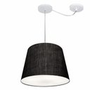 Ver imagem 1 de Lustre Pendente Cone Com Desvio Md-4280 Cupula Tec 30/30x40cm Preto