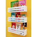 Ver imagem 2 de Kit 3 Nicho Mdf Prateleira Livro Infantil para Quarto 40 Cm