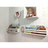 Kit 3 Nicho Mdf Prateleira Livro Infantil para Quarto 40 Cm - 3