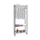 Ver imagem 5 de Estante Closet Arara c/03 Prateleiras Dynamica 80 cm Est.Preta