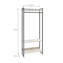 Ver imagem 3 de Estante Closet Arara c/03 Prateleiras Dynamica 80 cm Est.Preta