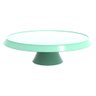 Base Porta Bolos Tortas Doces com Pé 25cm Bubble Crippa Suporte Verde Menta - 1
