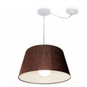 Ver imagem 1 de Lustre Pendente Cone Com Desvio Md-4273 Cupula Tec 21/30x40cm Cafe