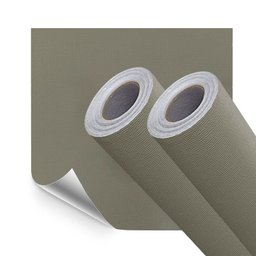 Kit 10 Metros de Papel de Parede Lavavel Textura Linho Cinza Claro - 1