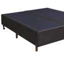 Ver imagem 3 de Base Para Cama Box Casal King Size Bipartido 193cm Suede Liso Love Story Hf Marrom- Gazin