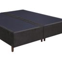 Ver imagem 4 de Base Para Cama Box Casal King Size Bipartido 193cm Suede Liso Love Story Hf Marrom- Gazin