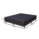 Ver imagem 5 de Base Para Cama Box Casal King Size Bipartido 193cm Suede Liso Love Story Hf Marrom- Gazin