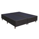 Ver imagem 1 de Base Para Cama Box Casal King Size Bipartido 193cm Suede Liso Love Story Hf Marrom- Gazin