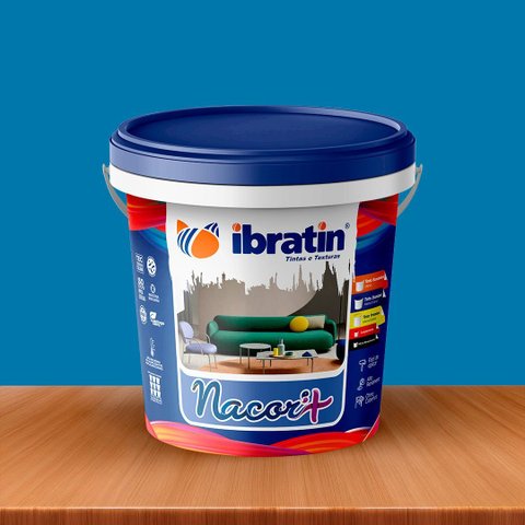 Tinta Acrílica Nacor Standard Ibratin - Cor: Azul Oceano | Rende 20m²
