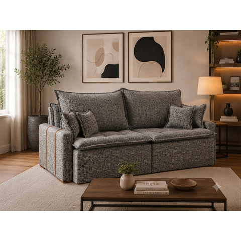 Sofa Orfeu 2.40 Nobly Linho Cinza