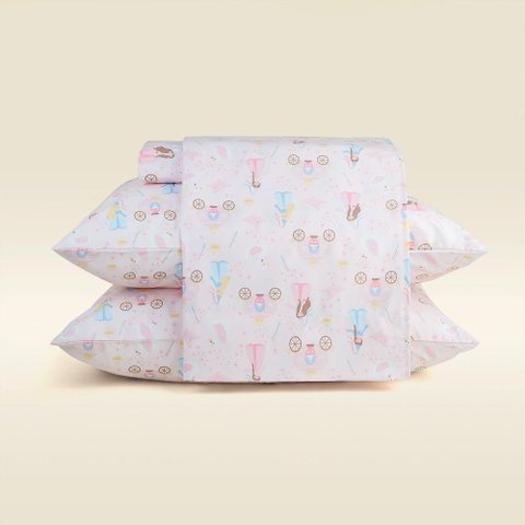 Jogo de Cama Princesa Microfibra Rosa - a\Baby Jogo de Cama Princesa Solteiro Microfibra Rosa - a\