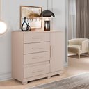 Ver imagem 2 de Cômoda New Florença 4 Gavetas 1 Porta com Sapateira - Benetil