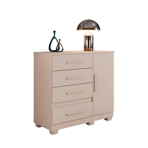 Cômoda New Florença 4 Gavetas 1 Porta com Sapateira - Benetil