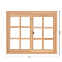 Ver imagem 2 de Janela de Correr Quadriculada Je221 Esel 120x100x12cm