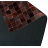 Tapete de couro Passadeira preto café placa 5x5- Alves arte em couro preto 5x5 0,70x1,80 - 2