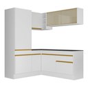 Ver imagem 7 de Armário Cozinha Completa Canto Veneza Mp2088 Multimóveis Branco+ Brinde Jogo de Panelas Tramontina