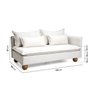 Sofá Modular 3 Lugares com Chaise e Pé Bolinha Sôma CabeCasa MadeiraOriginals - 6